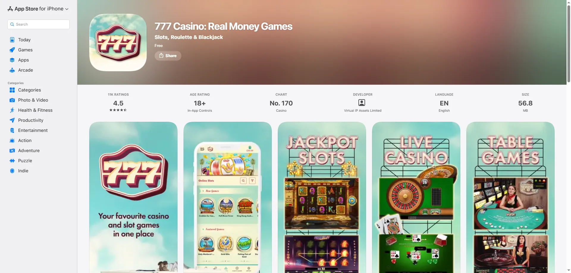 777 Casino sports betting — football, tennis and live markets